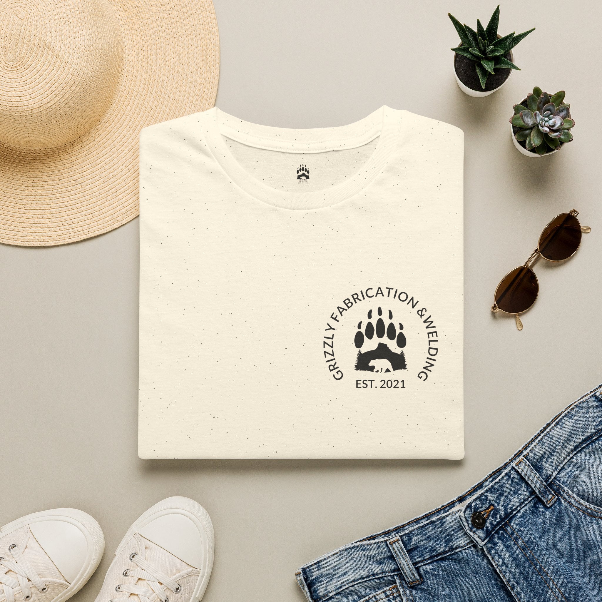 Grizzly Fabrication Company Logo T-Shirt