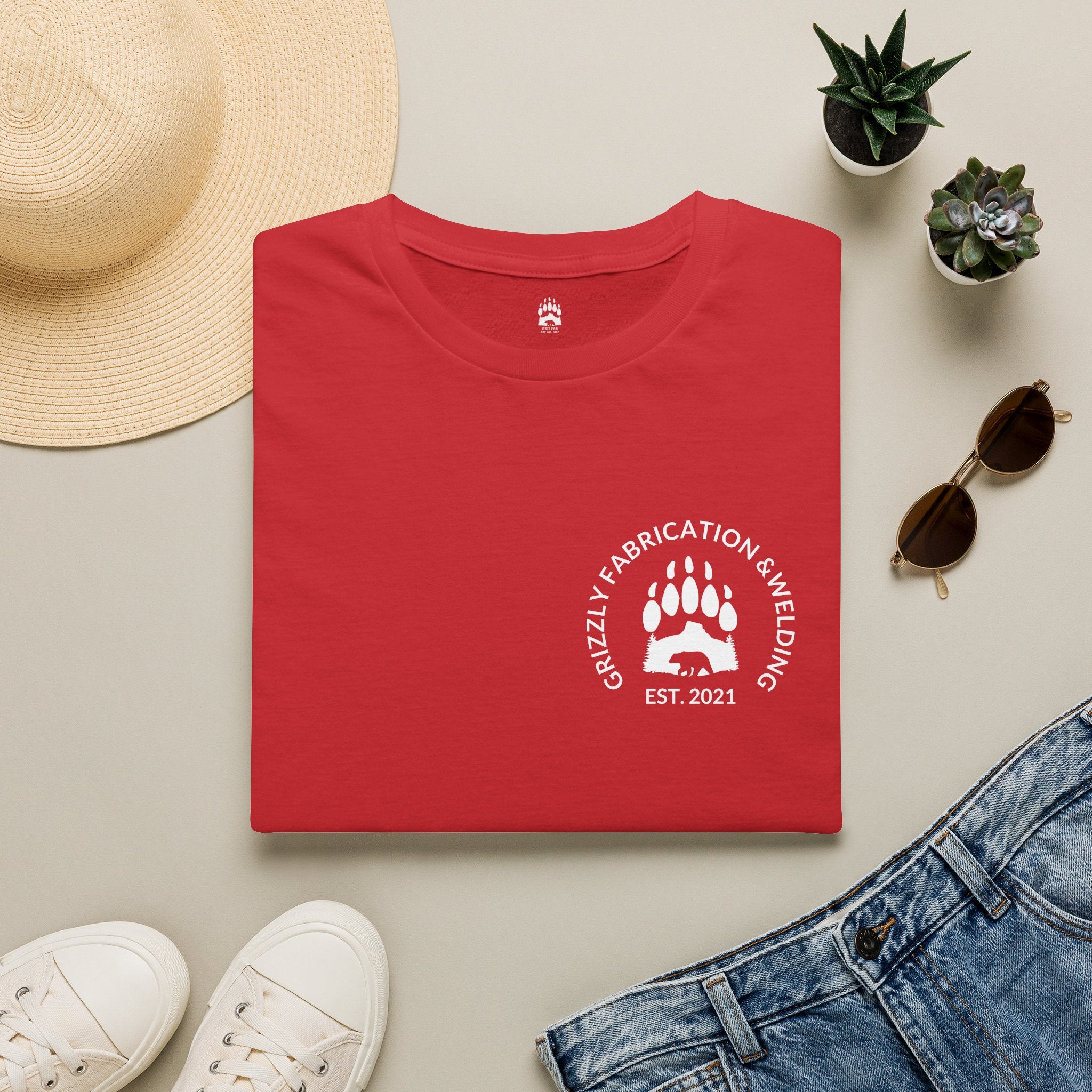Grizzly Fabrication Company Logo T-Shirt