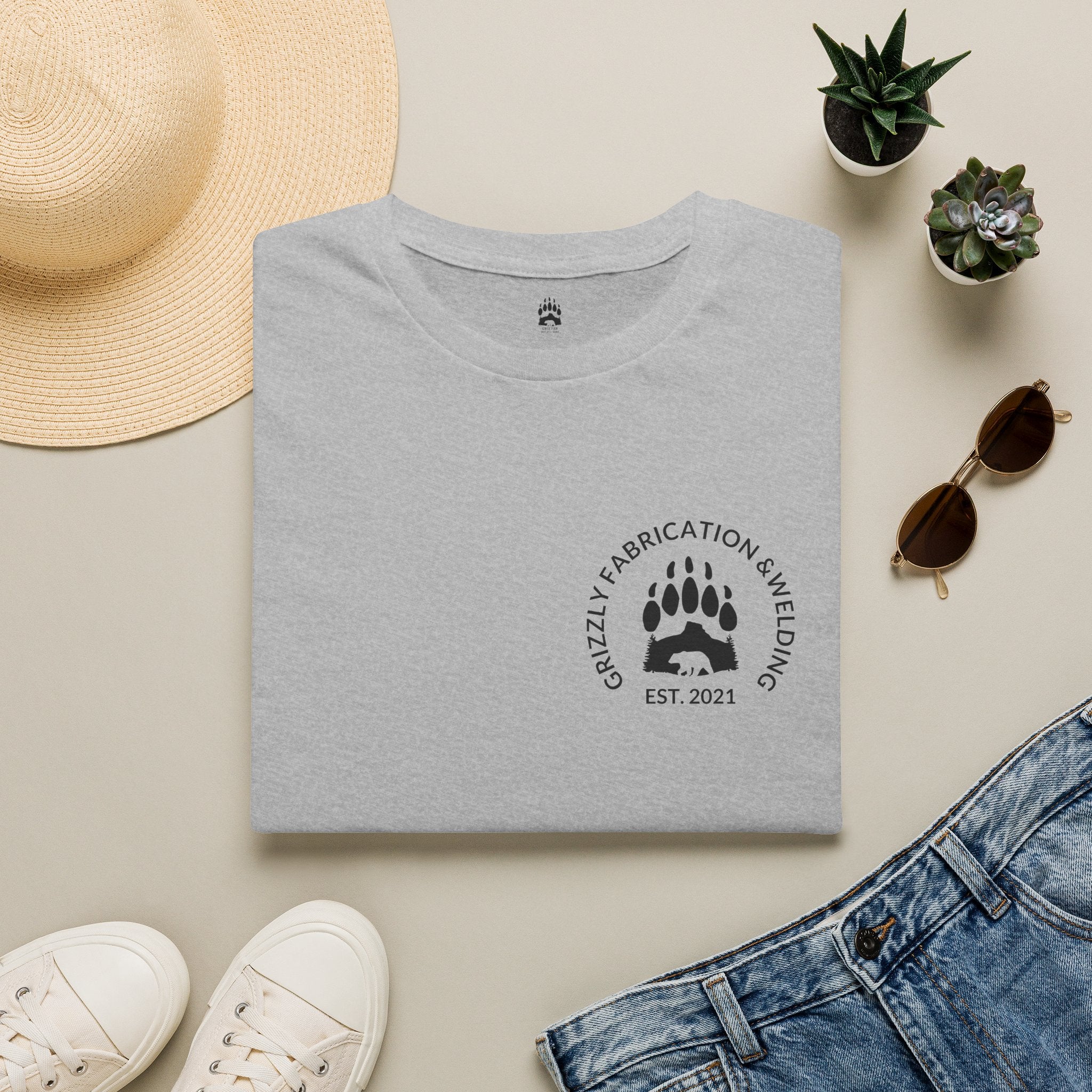 Grizzly Fabrication Company Logo T-Shirt