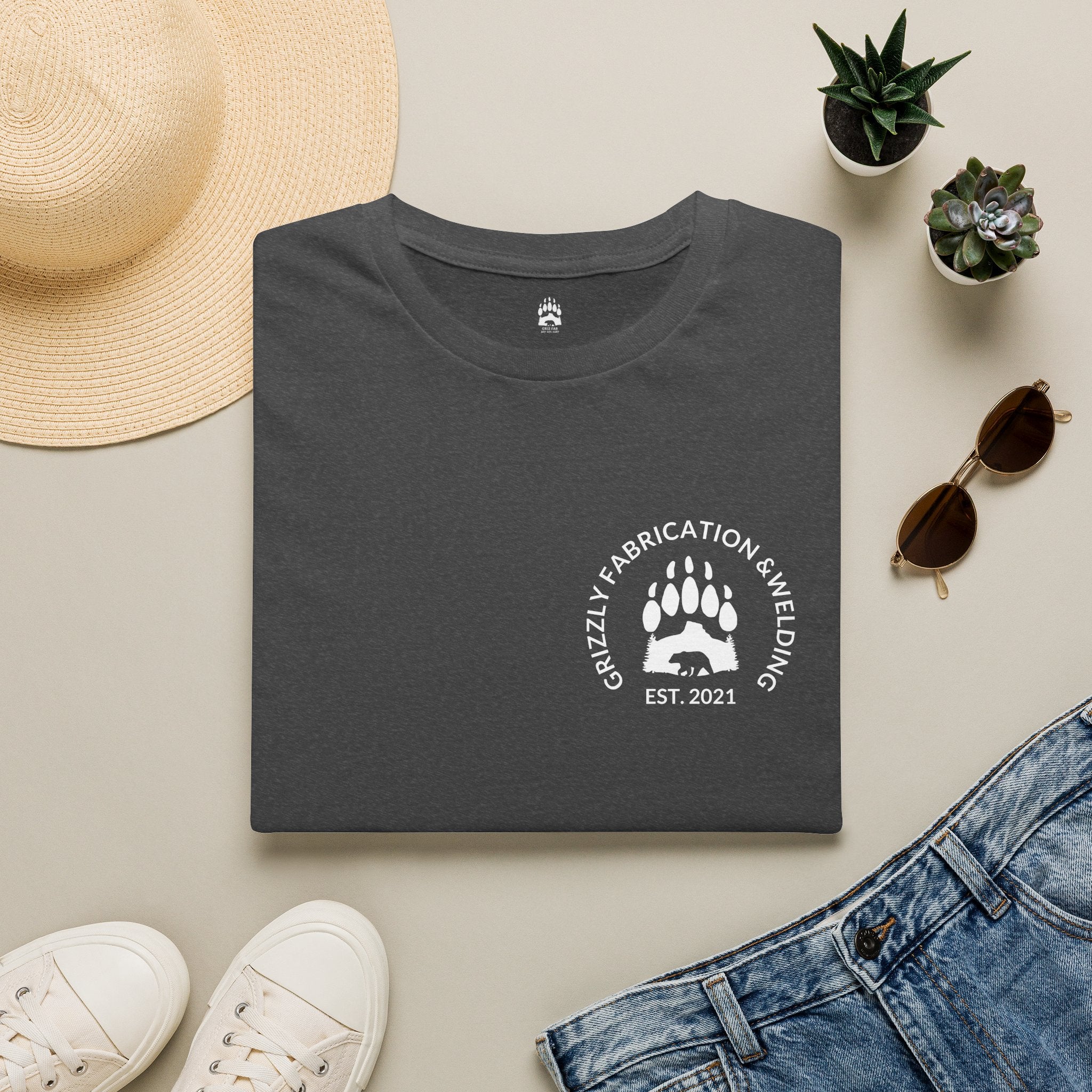 Grizzly Fabrication Company Logo T-Shirt