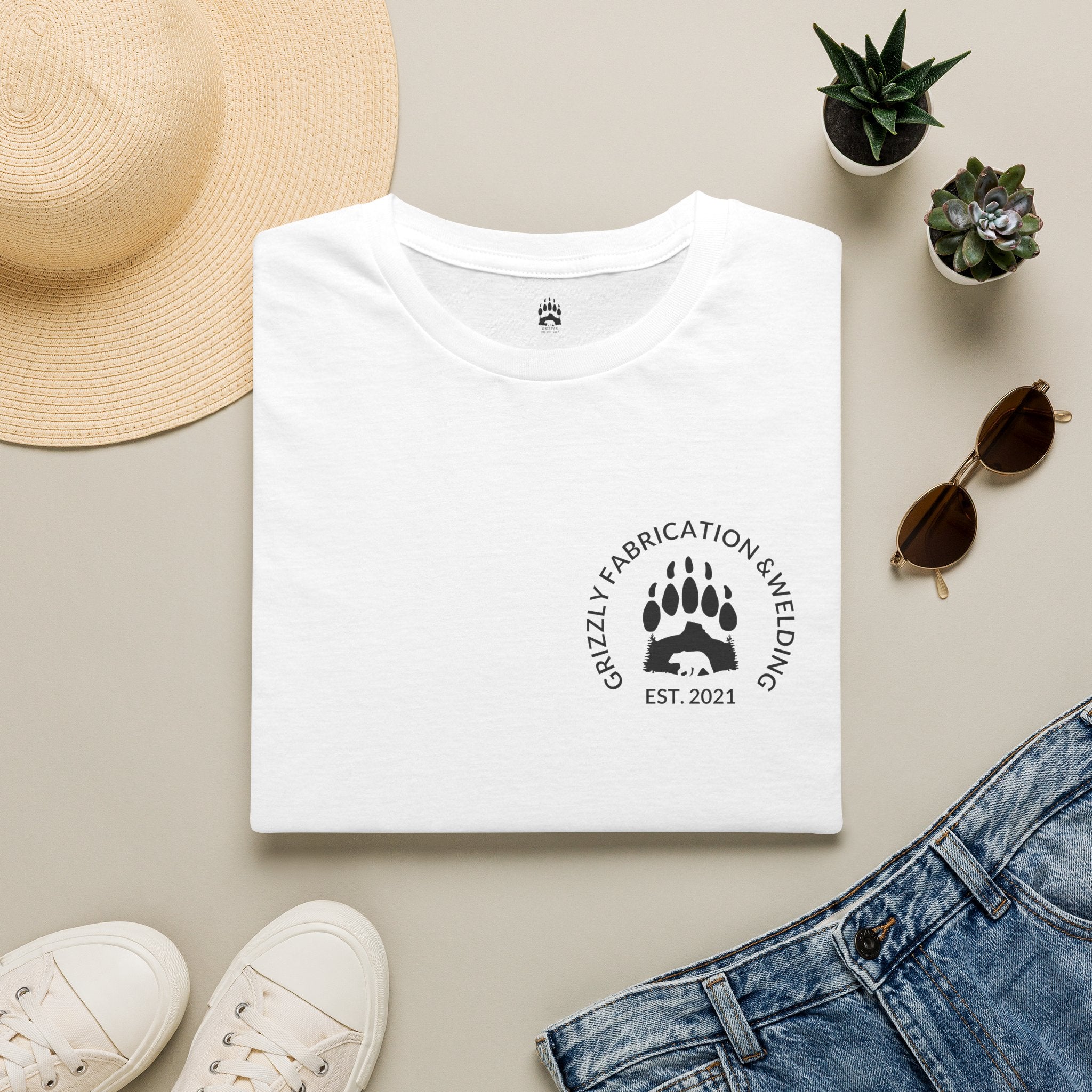 Grizzly Fabrication Company Logo T-Shirt