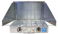 Cook Partner 22" Two-Burner Camp Stove with Windscreen