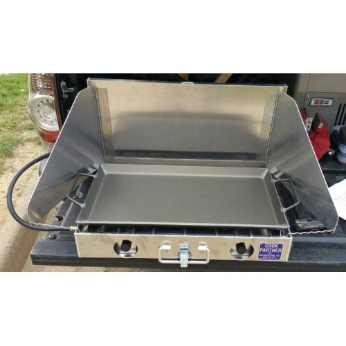Cook Partner 22" Two-Burner Camp Stove with Windscreen